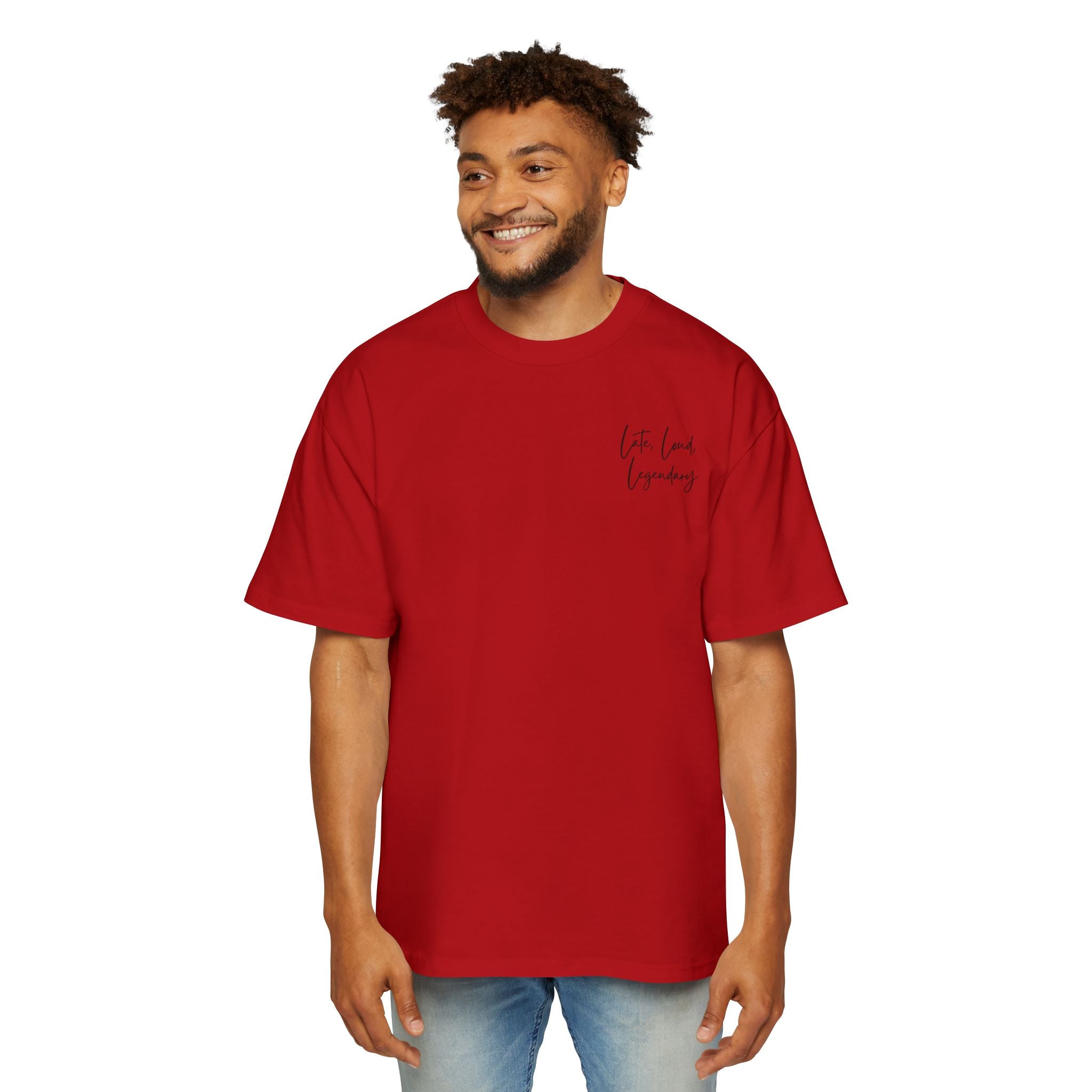 Men’s Heavy Oversized Tee – Island Rebel Graphic Shirt