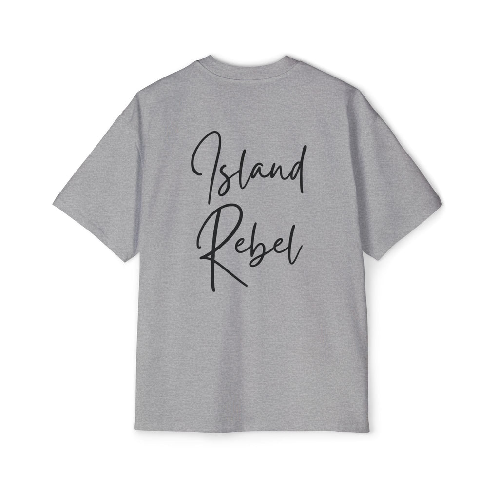 Men’s Heavy Oversized Tee – Island Rebel Graphic Shirt
