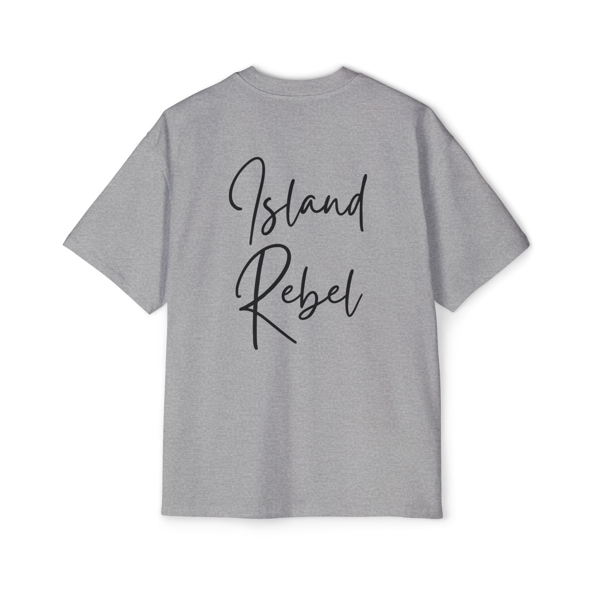 Men’s Heavy Oversized Tee – Island Rebel Graphic Shirt