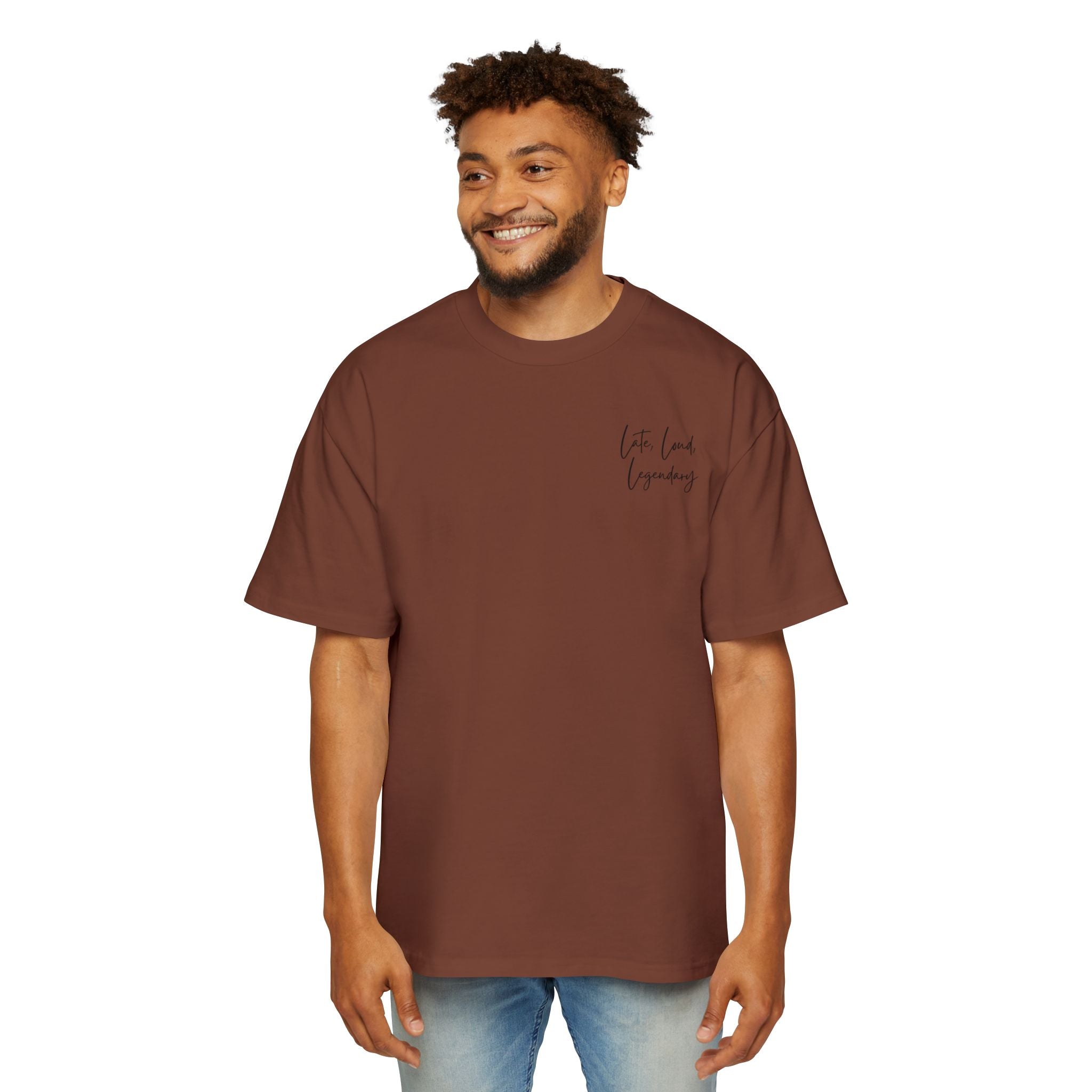 Men’s Heavy Oversized Tee – Island Rebel Graphic Shirt