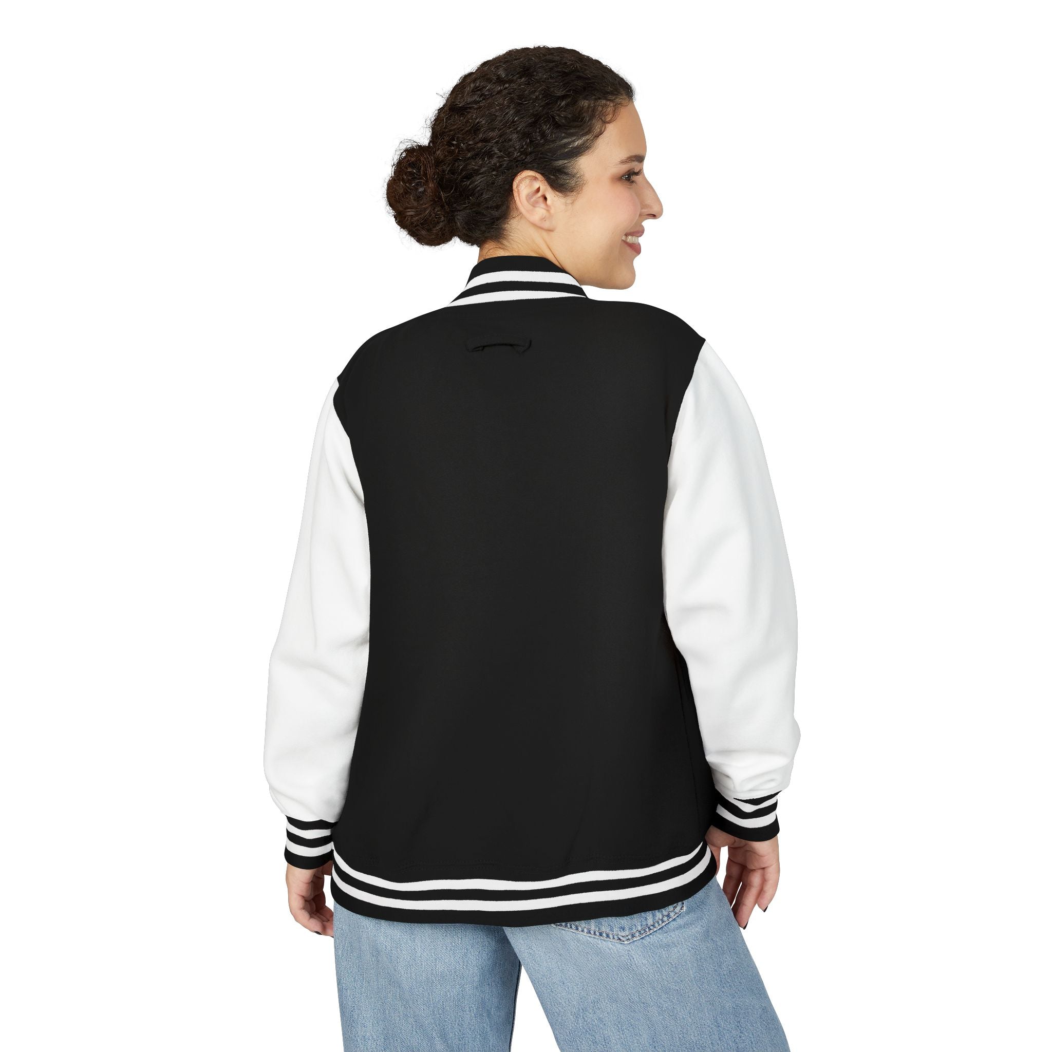 Letterman Jacke College mit Island-Rebel-Aufdruck