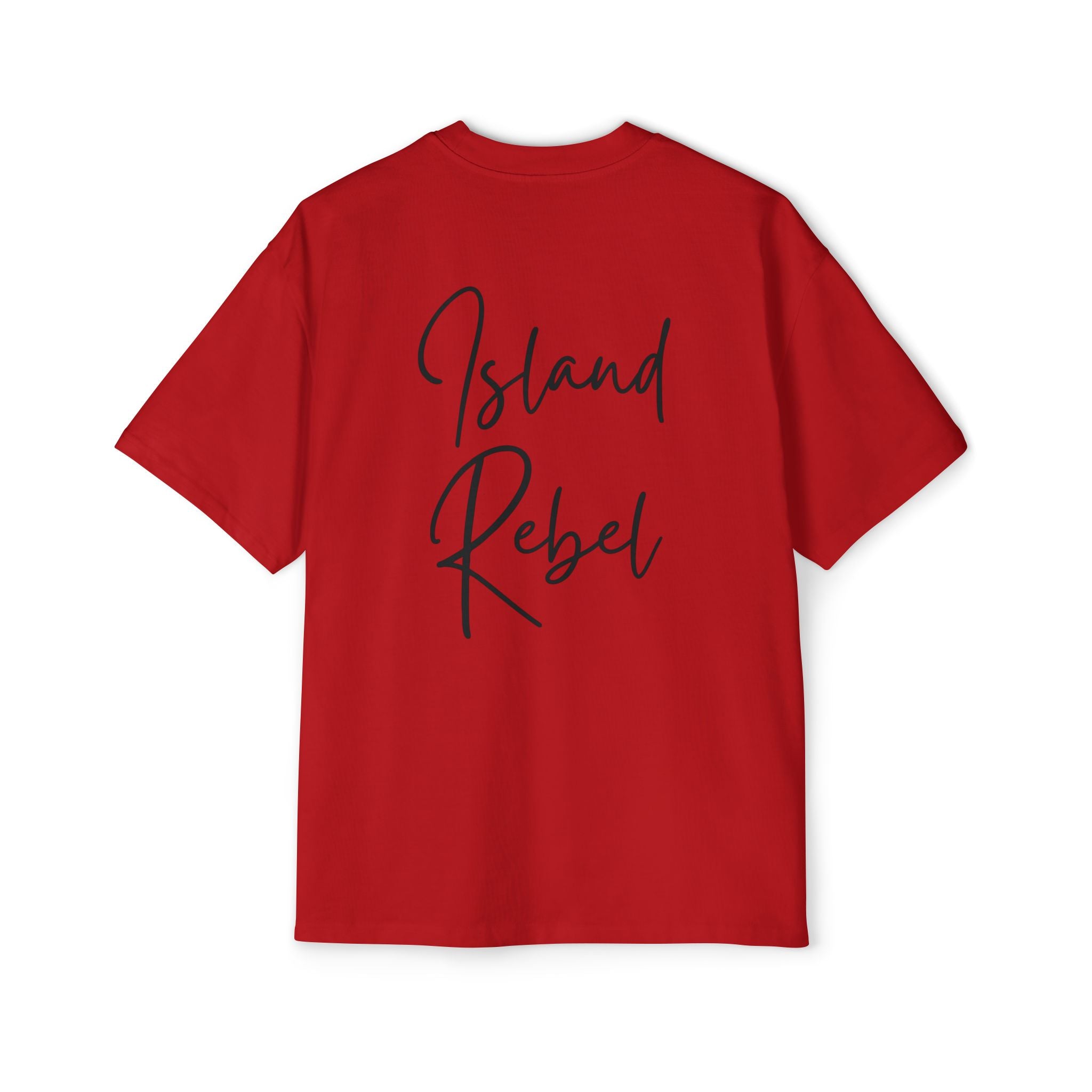 Men’s Heavy Oversized Tee – Island Rebel Graphic Shirt