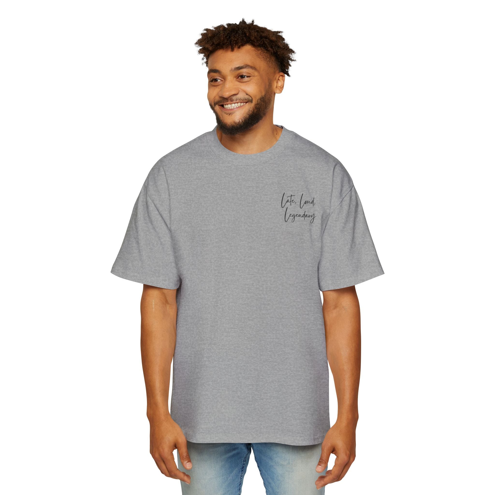 Men’s Heavy Oversized Tee – Island Rebel Graphic Shirt