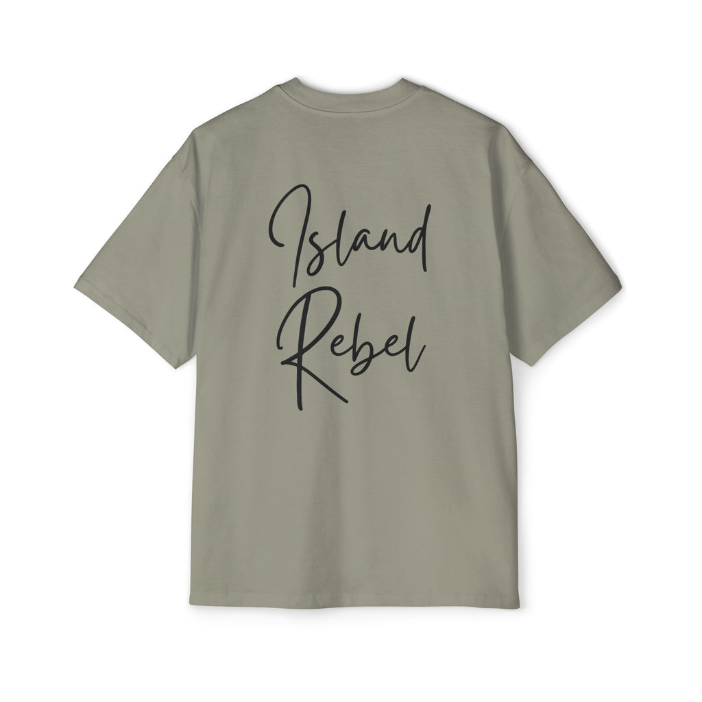 Men’s Heavy Oversized Tee – Island Rebel Graphic Shirt