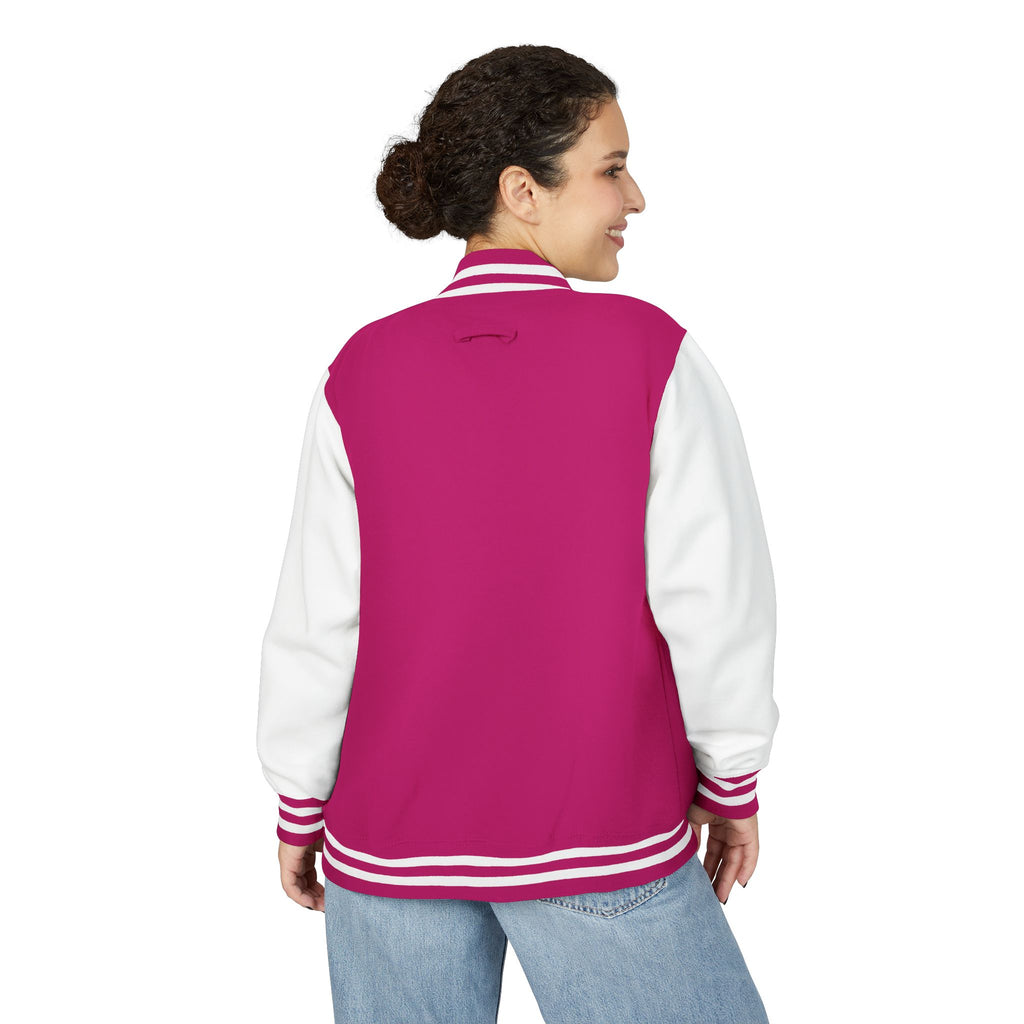 Letterman Jacke College mit Island-Rebel-Aufdruck