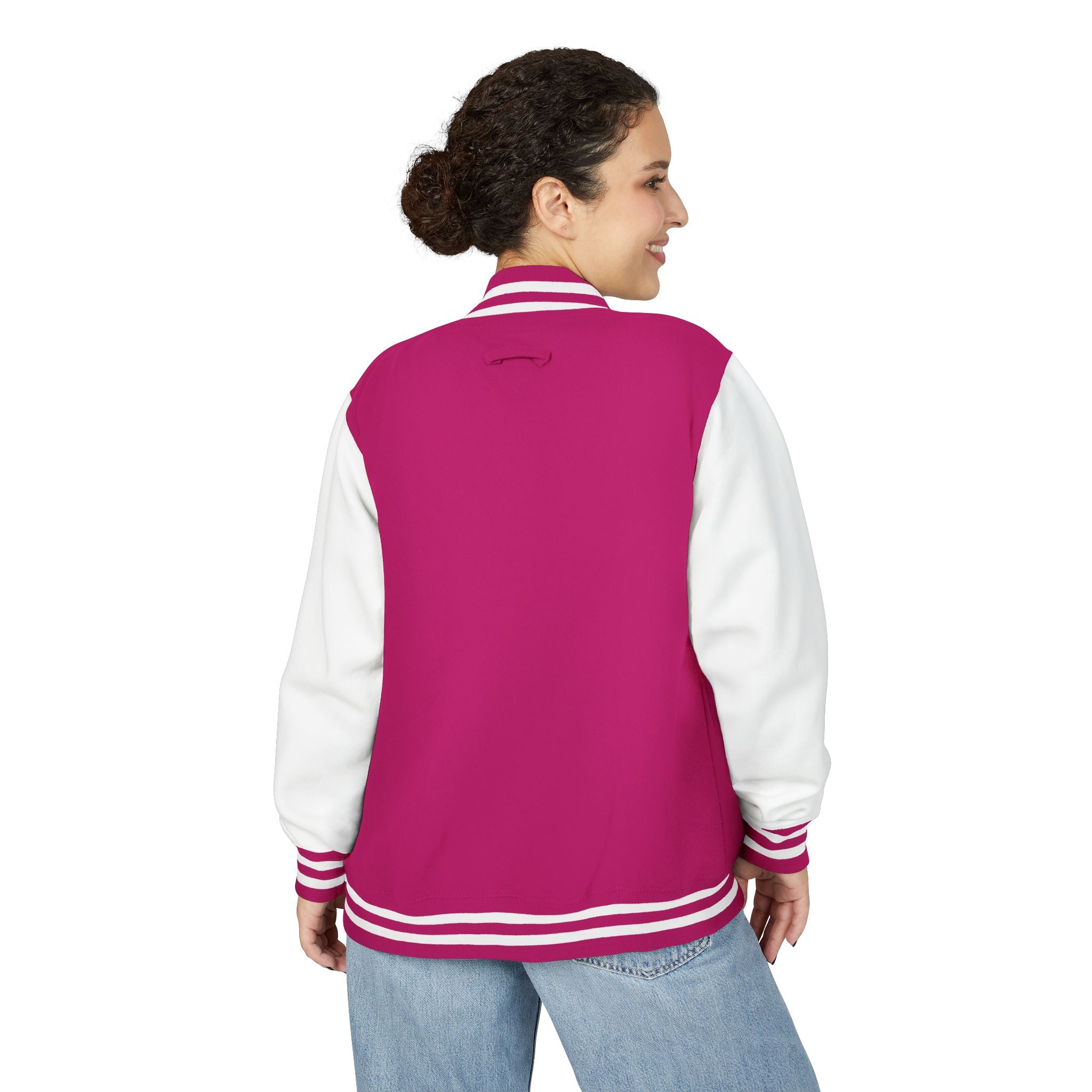 Letterman Jacke College mit Island-Rebel-Aufdruck