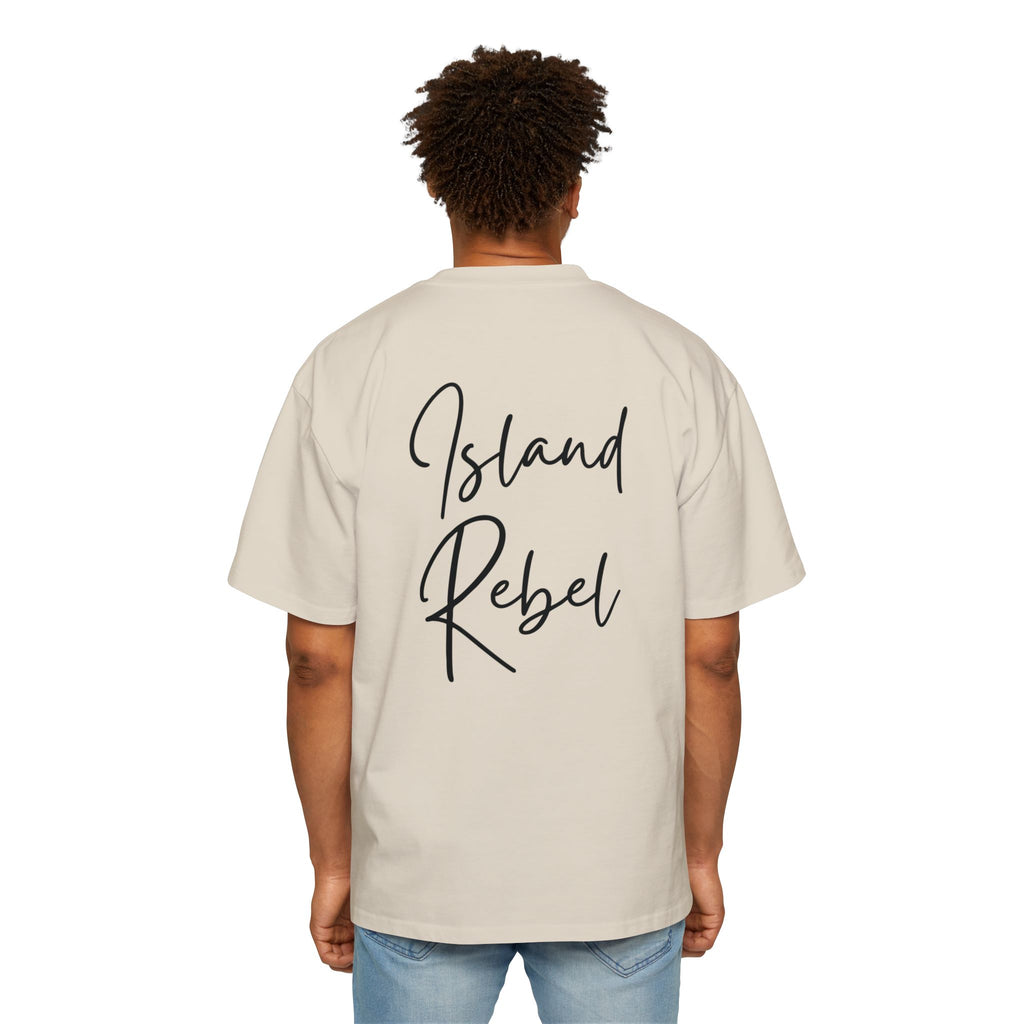 Men’s Heavy Oversized Tee – Island Rebel Graphic Shirt