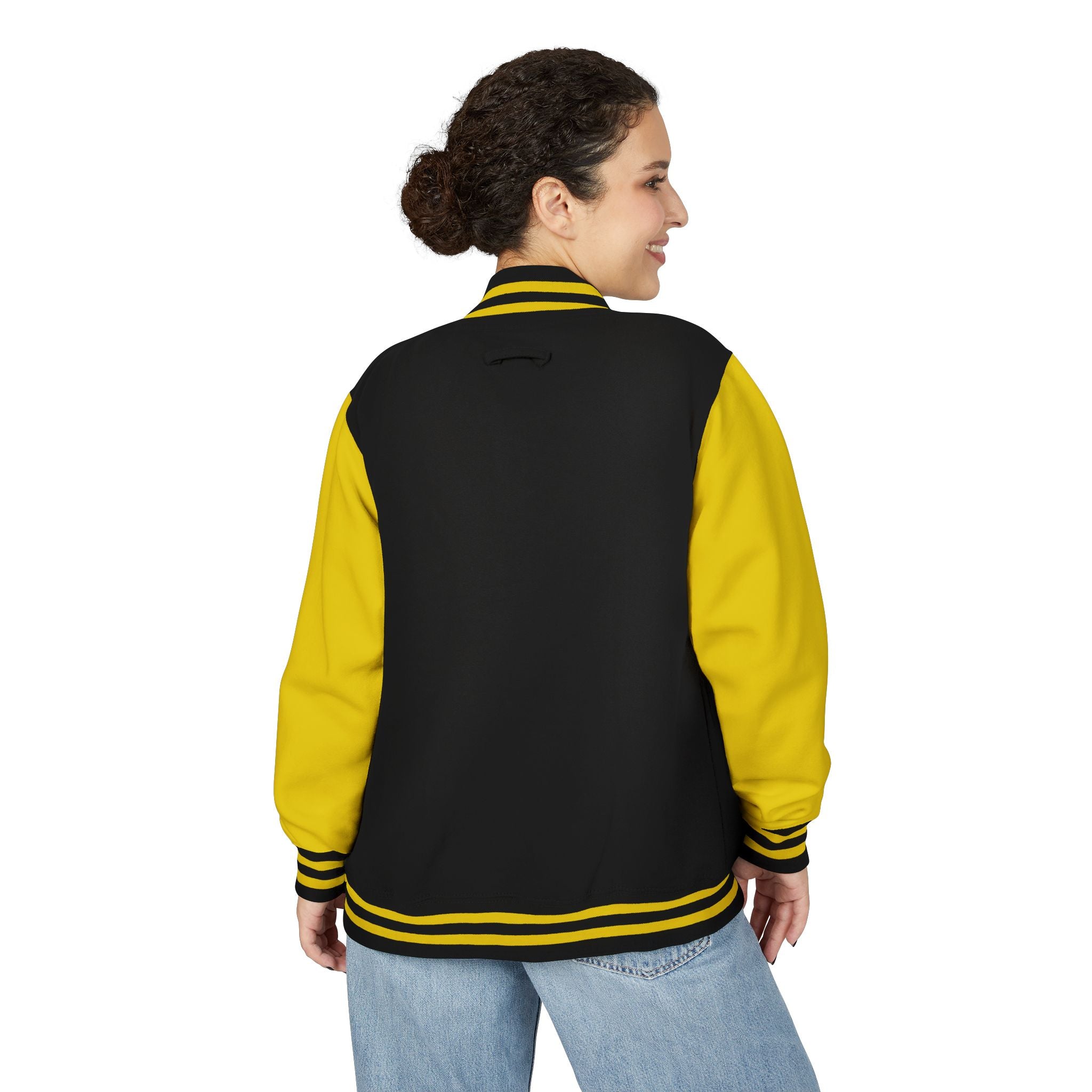 Letterman Jacke College mit Island-Rebel-Aufdruck