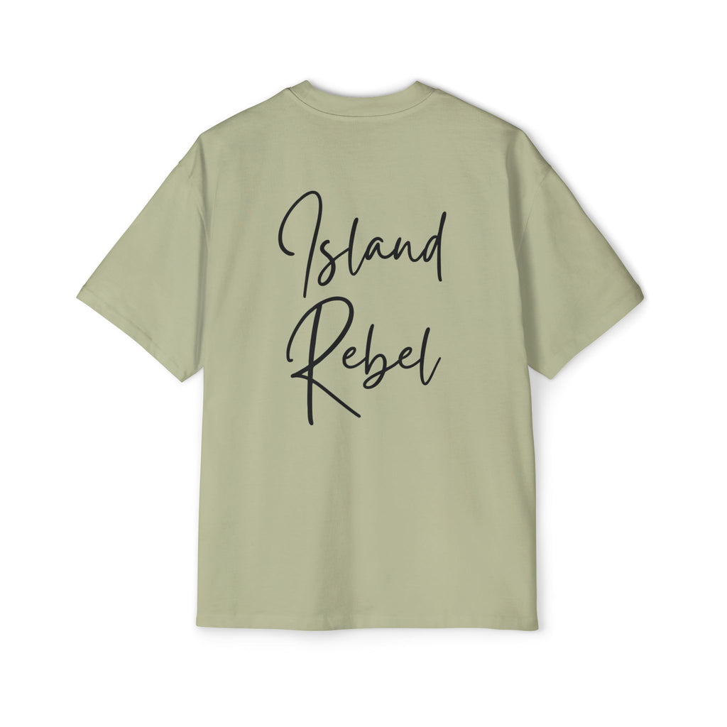 Men’s Heavy Oversized Tee – Island Rebel Graphic Shirt