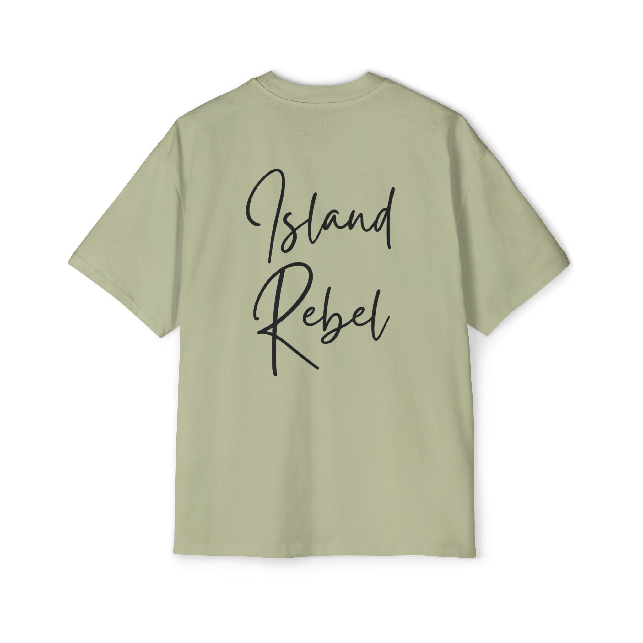 Men’s Heavy Oversized Tee – Island Rebel Graphic Shirt