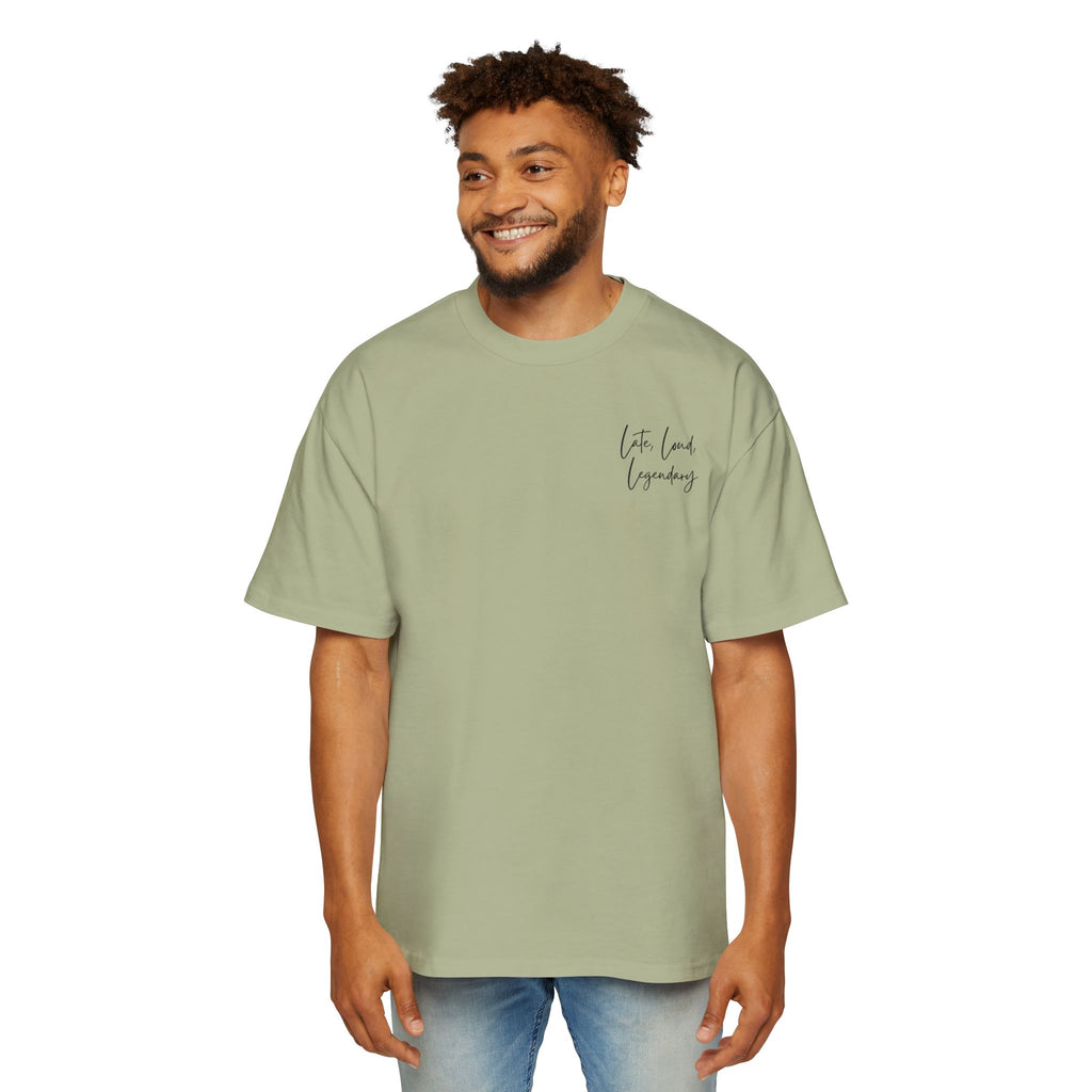 Men’s Heavy Oversized Tee – Island Rebel Graphic Shirt