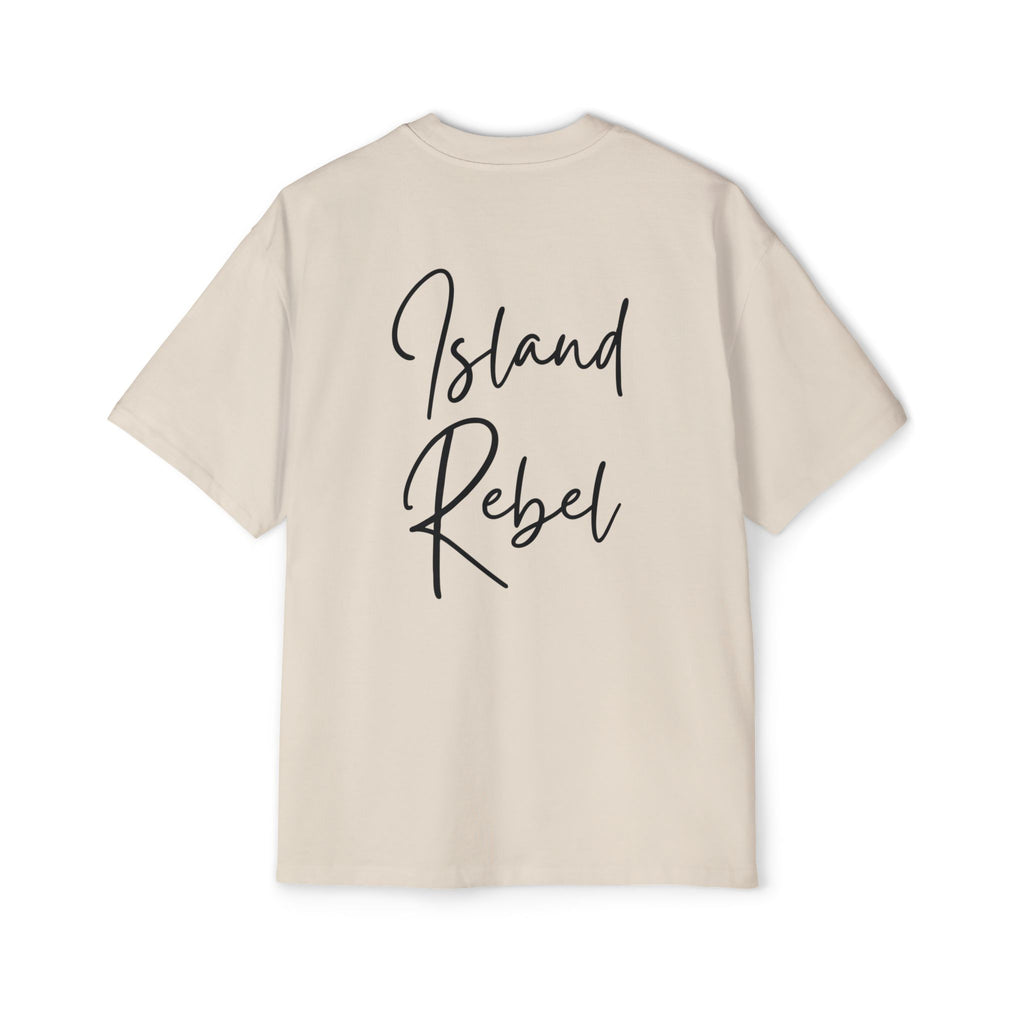 Men’s Heavy Oversized Tee – Island Rebel Graphic Shirt