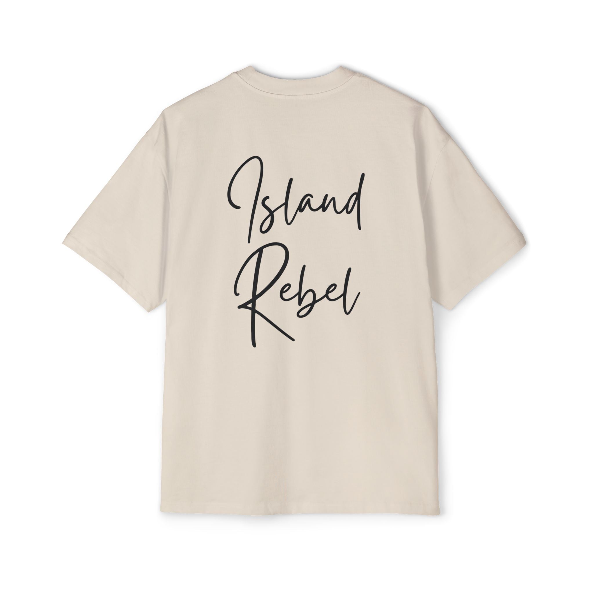 Men’s Heavy Oversized Tee – Island Rebel Graphic Shirt