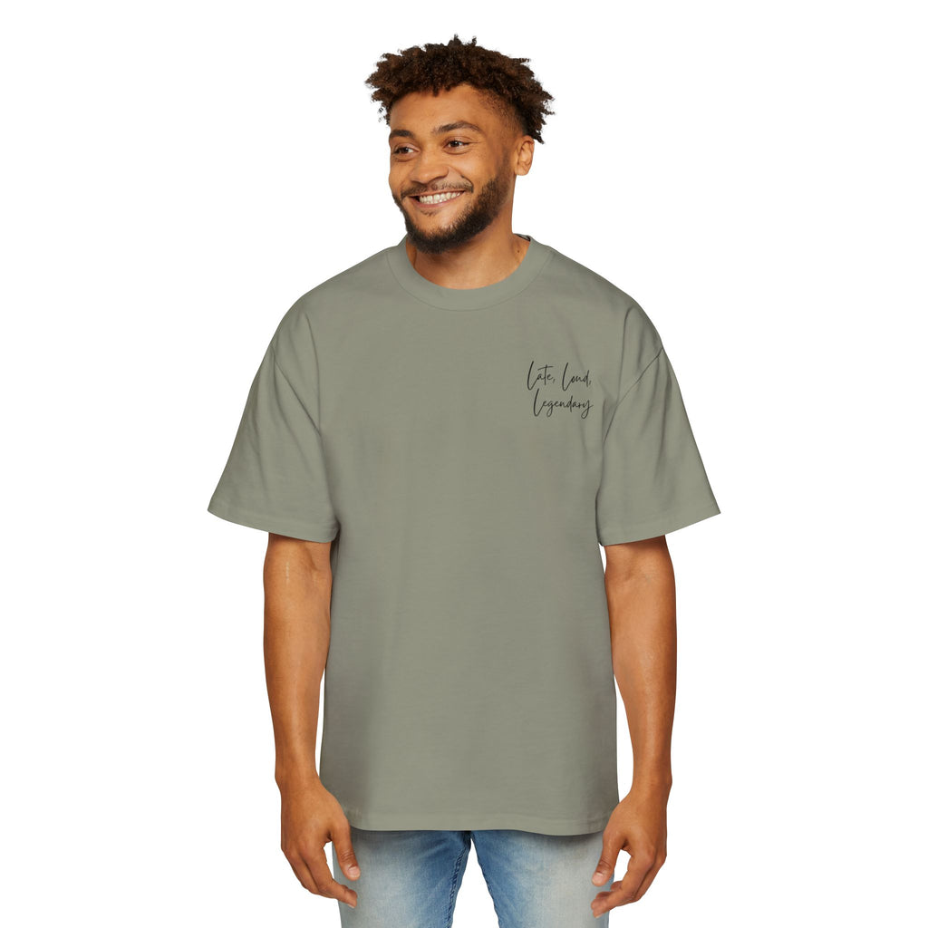 Men’s Heavy Oversized Tee – Island Rebel Graphic Shirt