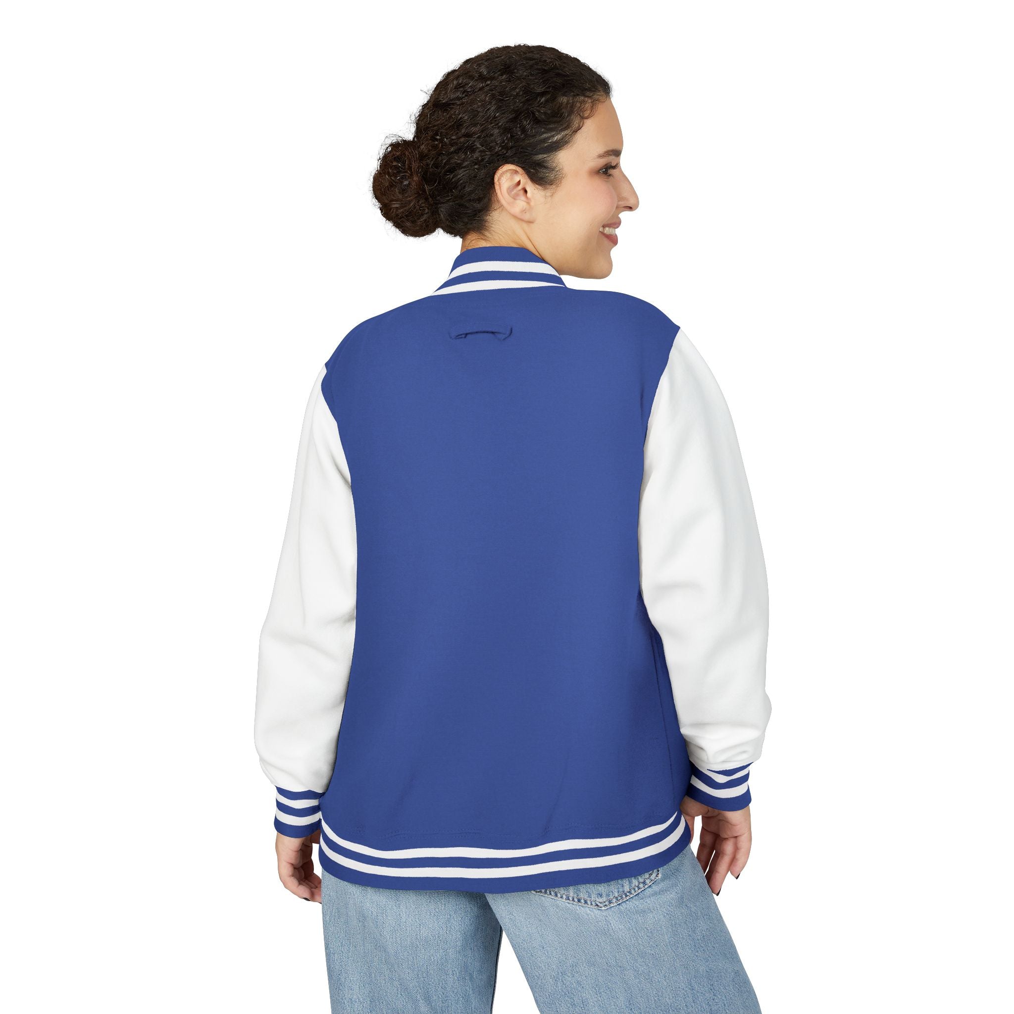 Letterman Jacke College mit Island-Rebel-Aufdruck