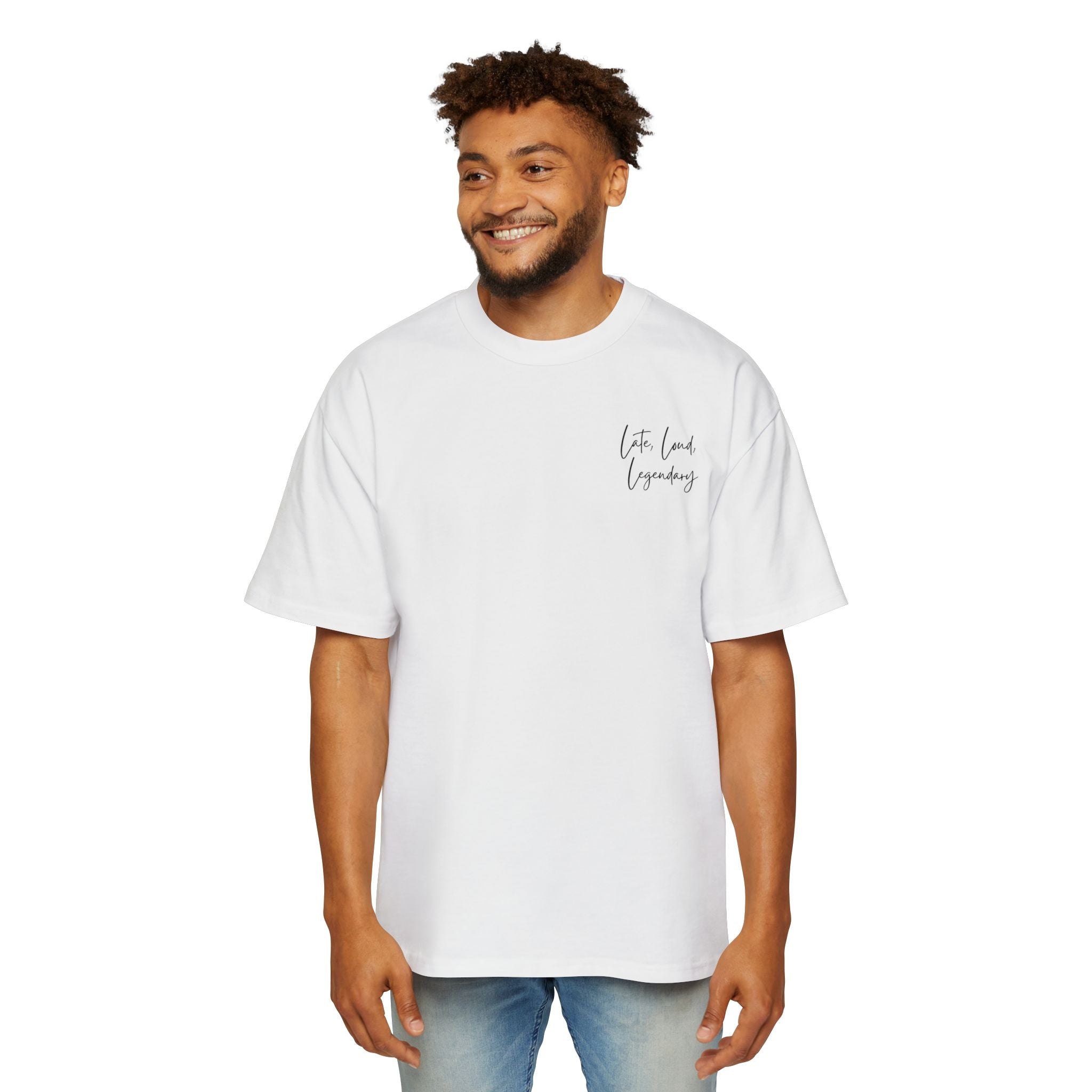 Men’s Heavy Oversized Tee – Island Rebel Graphic Shirt