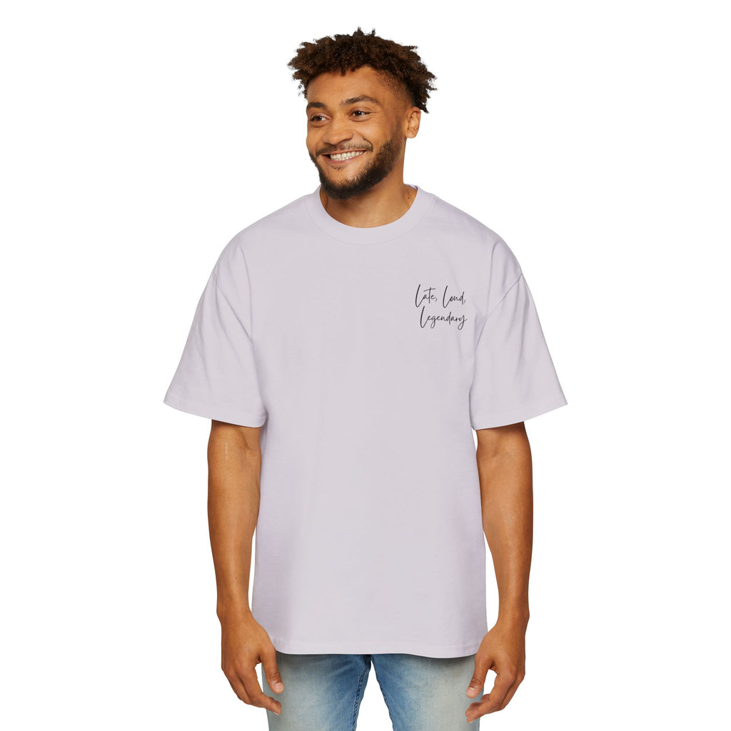 Men’s Heavy Oversized Tee – Island Rebel Graphic Shirt