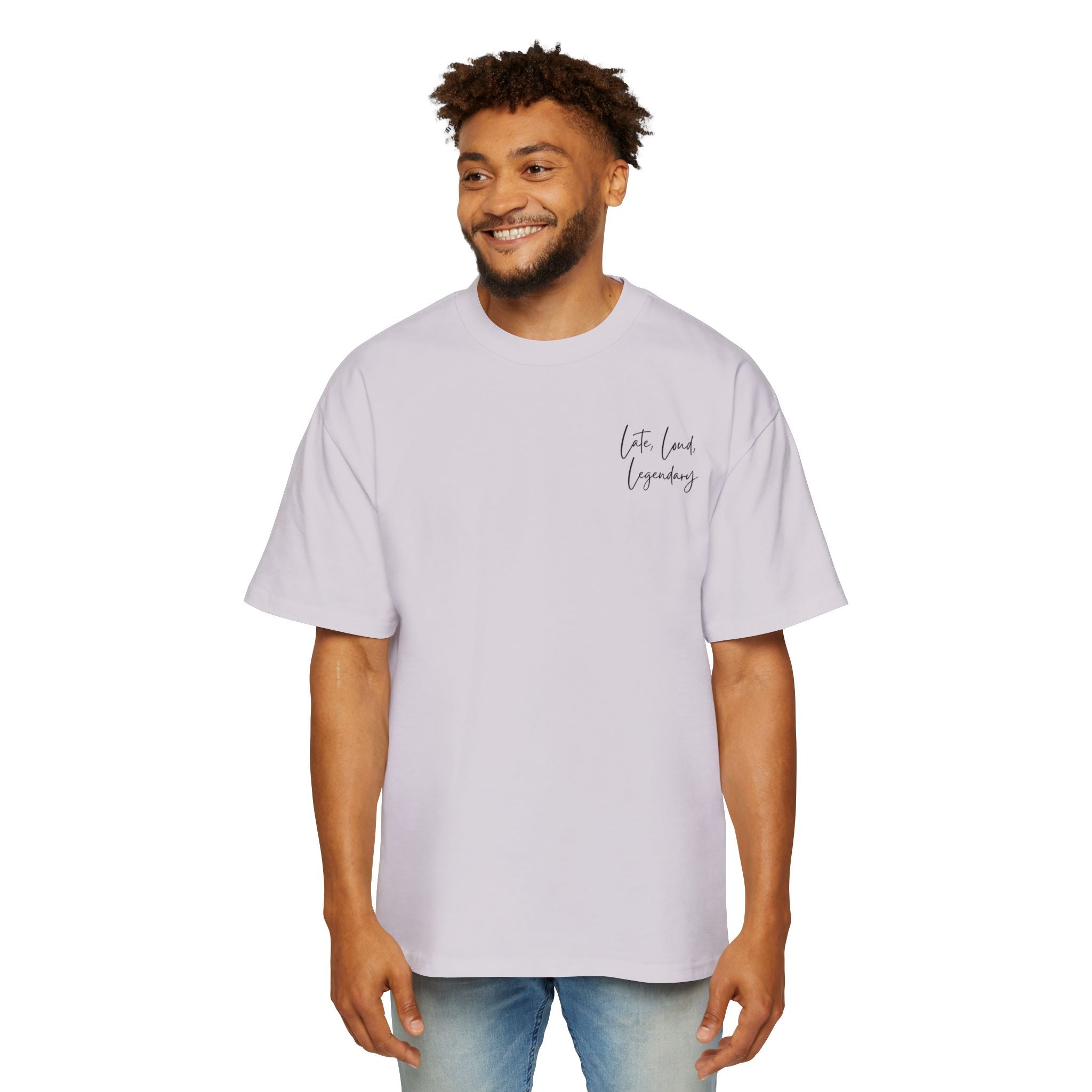 Men’s Heavy Oversized Tee – Island Rebel Graphic Shirt