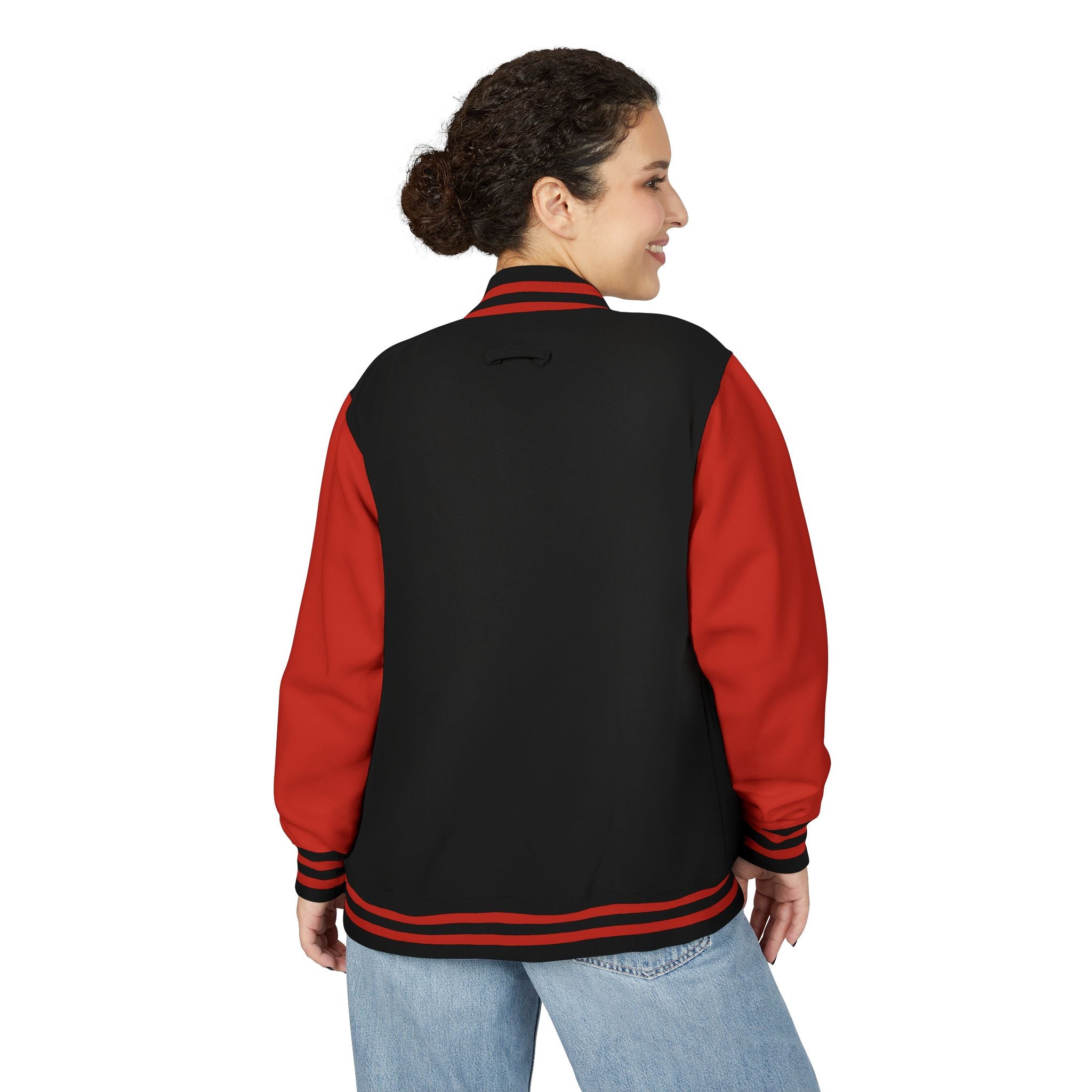 Letterman Jacke College mit Island-Rebel-Aufdruck