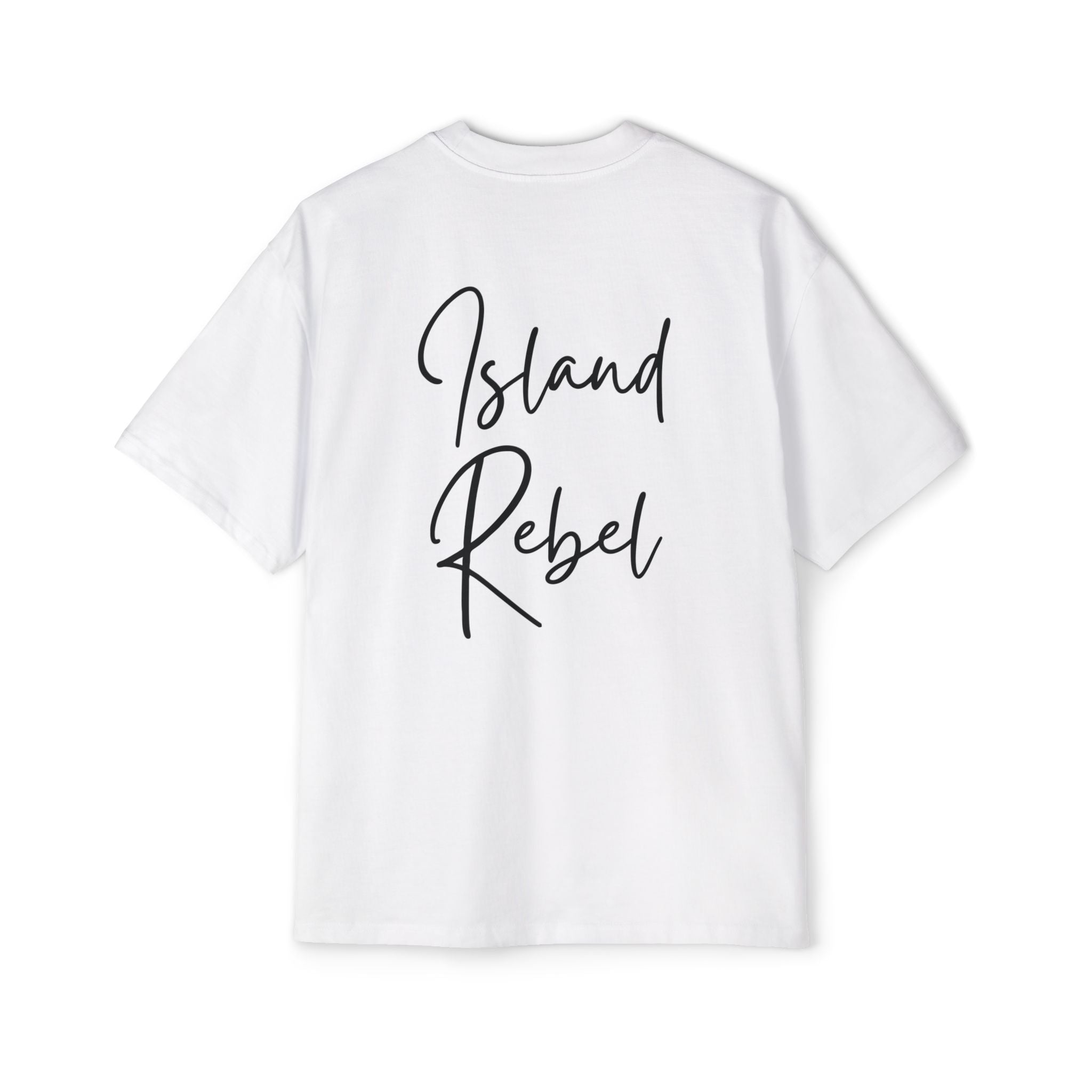 Men’s Heavy Oversized Tee – Island Rebel Graphic Shirt