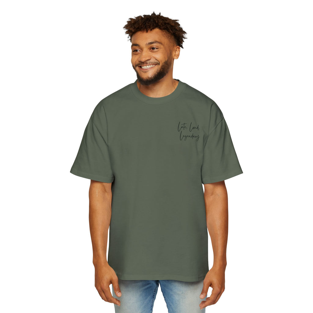 Men’s Heavy Oversized Tee – Island Rebel Graphic Shirt